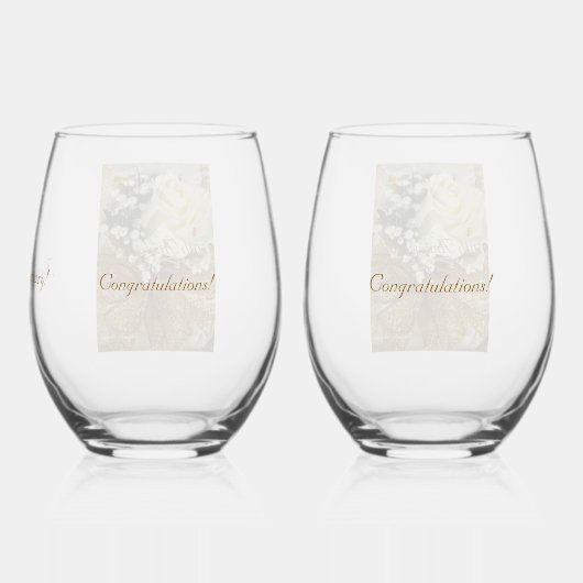 クラシック50周年記念エレガントワイングラス ステムなしワイングラス (裏面)