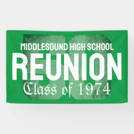 クラシック50年はっきりした高校懇親会クラス 横断幕