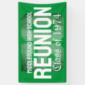 クラシック50年はっきりした高校懇親会クラス 横断幕 (縦)