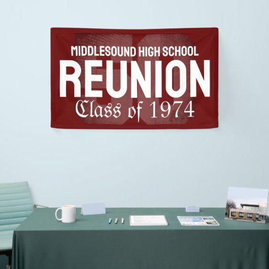 クラシック50年はっきりした高校懇親会クラス 横断幕 (トレードショー)