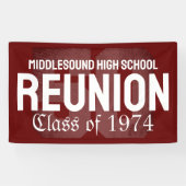 クラシック50年はっきりした高校懇親会クラス 横断幕 (横)