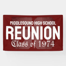 クラシック50年はっきりした高校懇親会クラス 横断幕