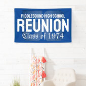 クラシック50年はっきりした高校懇親会クラス 横断幕 (インサイチュ)