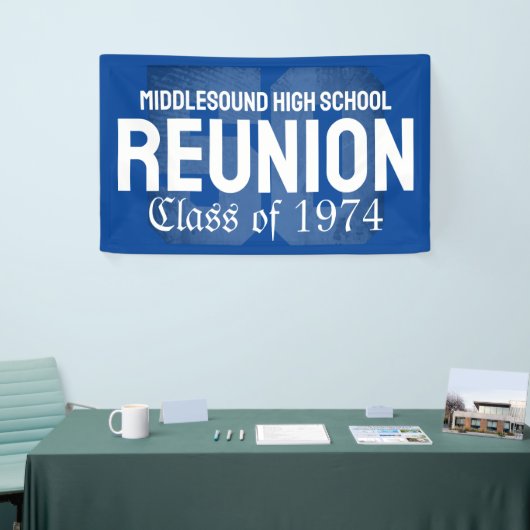 クラシック50年はっきりした高校懇親会クラス 横断幕 (トレードショー)