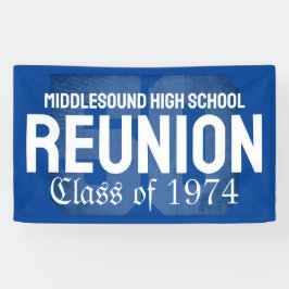 クラシック50年はっきりした高校懇親会クラス 横断幕