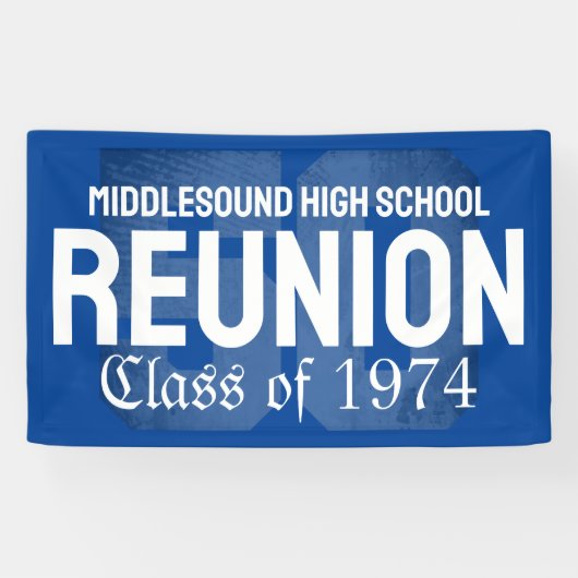 クラシック50年はっきりした高校懇親会クラス 横断幕 (横)