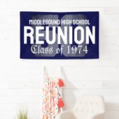 クラシック50年はっきりした高校懇親会クラス 横断幕 (インサイチュ)