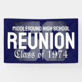 クラシック50年はっきりした高校懇親会クラス 横断幕 (横)