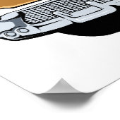 クラシック50年代キャデラックのポスター ポスター (角)