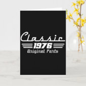 クラシック50歳 1976年生まれの男性 50周年 カード (黄色い花)