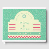 クラシック50sダイナーグラフィックズ結婚ゲストブック ゲストブック (正面)