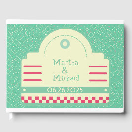 クラシック50sダイナーグラフィックズ結婚ゲストブック ゲストブック