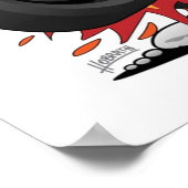 クラシック57ガ改造サードラッグレーシングマッスルカーc ポスター (角)