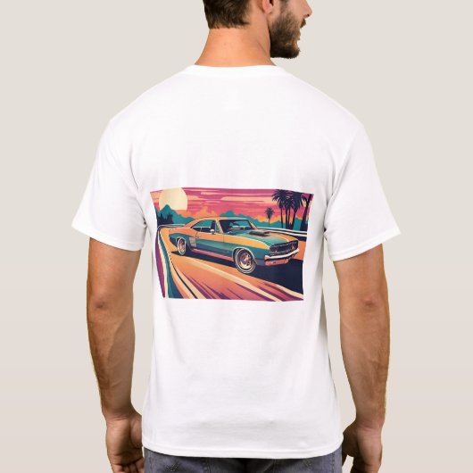 クラシック60のマッスルカー Tシャツ (裏面)