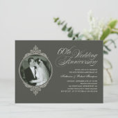 クラシック60周年記念写真 ダーク招待状 招待状 (スタンド正面)