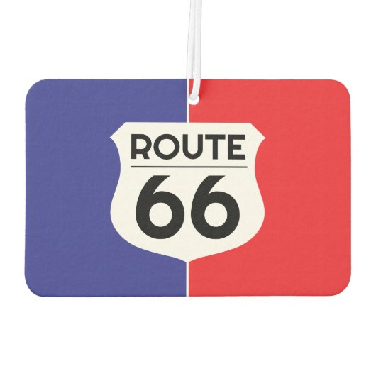 クラシック66号線ハイウェイのロゴの署名カスタム車 カーエアーフレッシュナー (裏面)