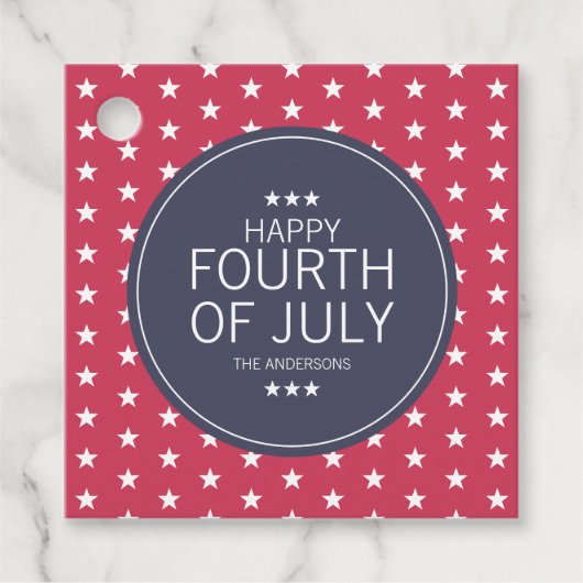 クラシック7月4日独立記念日 フェイバータグ (正面)