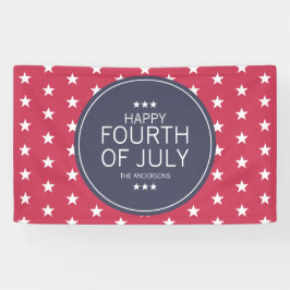 クラシック7月4日独立記念日 横断幕