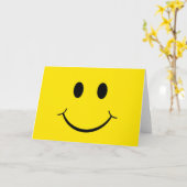 クラシック70ズイエローハッピー顔 カード (黄色い花)