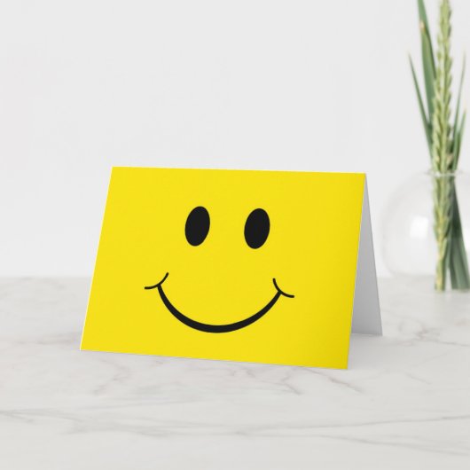 クラシック70ズイエローハッピー顔 カード (正面)