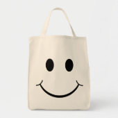 クラシック70ズイエローハッピー顔 トートバッグ (正面)