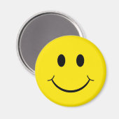 クラシック70ズイエローハッピー顔 マグネット (正面/裏面)