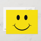 クラシック70年代イエローハッピー顔 ポストカード (正面/裏面)