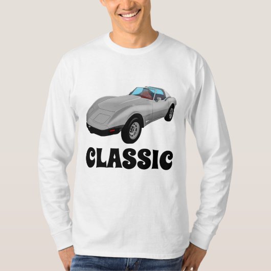 クラシック70年代80SスポーツカーTシャツ Tシャツ (正面)