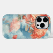 クラシック - やわらかな雲に包まれた天使のようなピンクと赤いバラ Case-Mate iPhoneケース (裏面 (横))