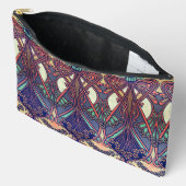 クラシック アールヌーボー フラワーパターン アクセサリーポーチ (見開き)