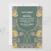 クラシック アール・ヌーヴォー ウェディング 招待状 (正面)