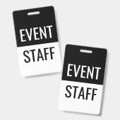 クラシック イベント スタッフ バッジ (正面&裏面)