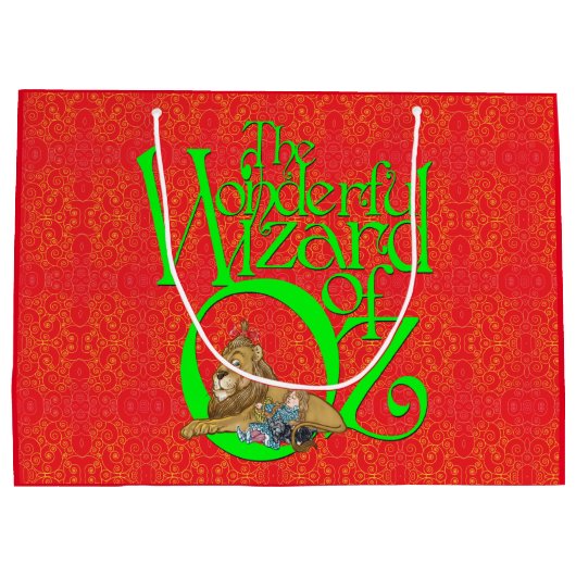 クラシック ウィザード・オブ・オズ クリスマス ラージ ギフト バッグ ラージペーパーバッグ (裏面)