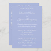 クラシック ウェッジウッド ブルー2 結婚式招待状 招待状 (正面/裏面)