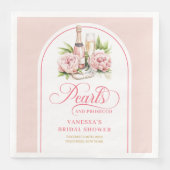 クラシック ウォーターカラー ブラッシュ＆ゴールド シャワーナプキン (正面)