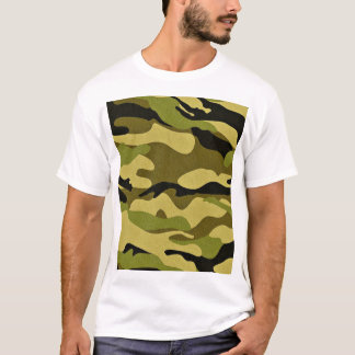 クラシック・ウッドランド・カモフラージュ・パターン メンズ・グラフィックTシャツ Tシャツ