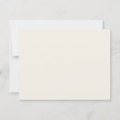 クラシック エクリュ & ブラック a note from サンキューカード (裏面)