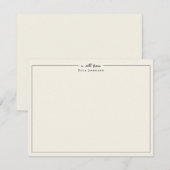 クラシック エクリュ & ブラック a note from サンキューカード (正面/裏面)