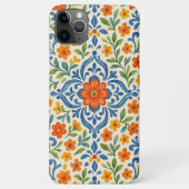 クラシック・エスニック地中海風の花柄アート Case-Mate iPhoneケース (裏面)