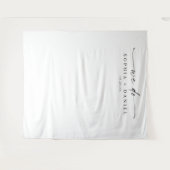 クラシック エレガンス ウェディング バックドロップ バナー タペストリー (正面(横))