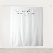 クラシック エレガンス ウェディング バックドロップ バナー タペストリー (正面)