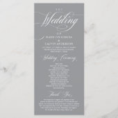 クラシック エレガンス 結婚式 式次第 御礼 プログラム (正面)