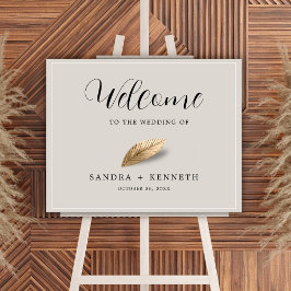 クラシック&エレガントなウェディングウェルカム ポスター