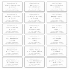 クラシック&エレガントなウェディングホリデーラベル シール