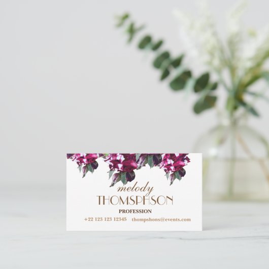 クラシック、エレガントな名刺 名刺 (スタンド正面)