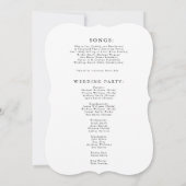 クラシック・エレガントな結婚式 (裏面)