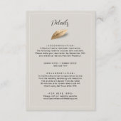 クラシック&エレガントな結婚式 エンクロージャーカード (正面)