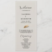 クラシック&エレガントな結婚式 プログラム (正面)