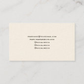 クラシック&エレガントプロフェッショナル 名刺 (裏面)