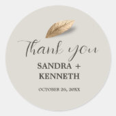 クラシック&エレガント ありがとう ラウンドシール (正面)